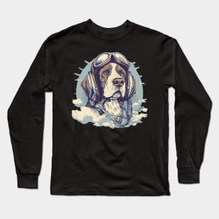 Aviator dog Long Sleeve T-Shirt